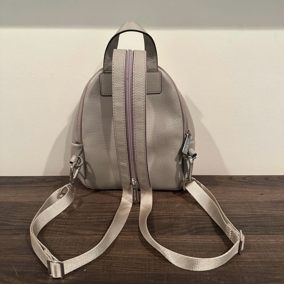 Michael Kors Grey Pebbled Backpack - Picture 2 of 5